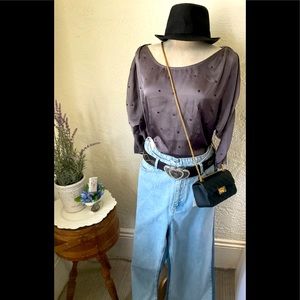 Denim two shade 90's pants